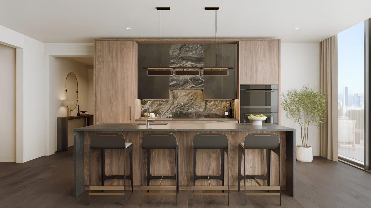 400 Lake Shore kitchen lighting project